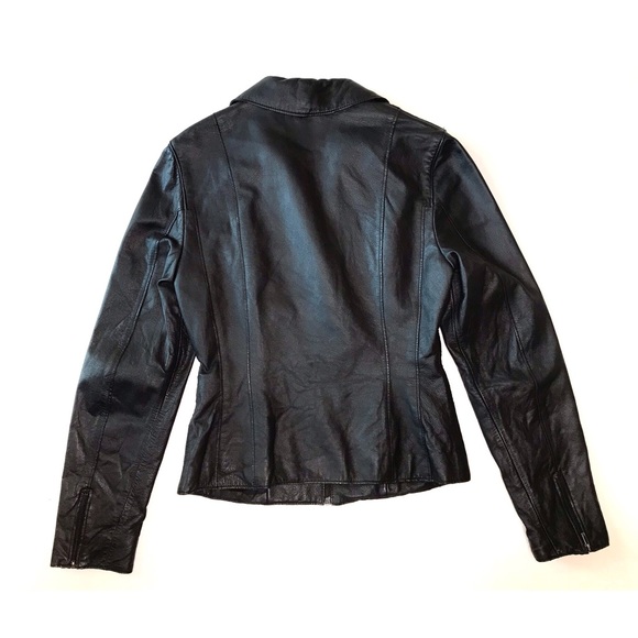 Ralph Lauren RRL Black Zip Up Leather Jacket - Picture 2 of 7